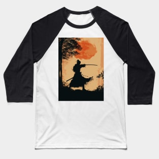 Samurai Sunset Baseball T-Shirt